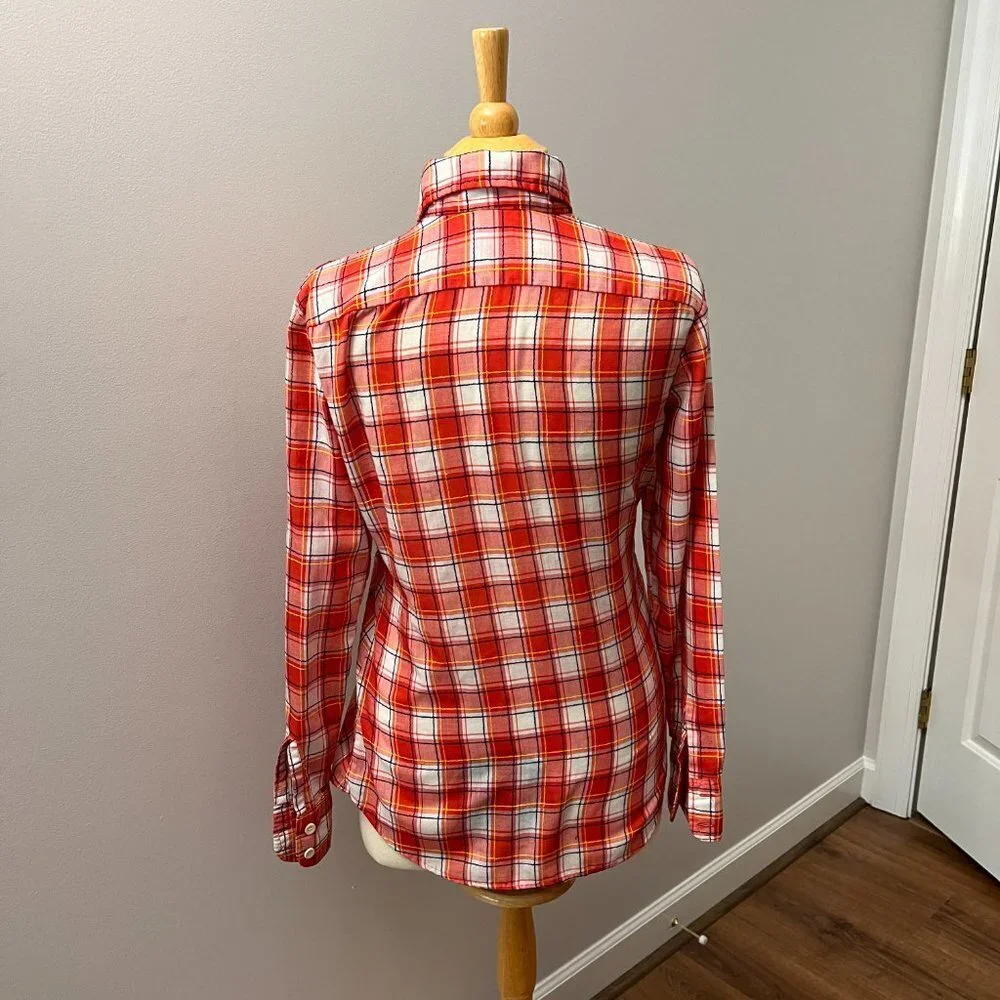 Levi's Vintage 70s Red Plaid Button Down Shirt